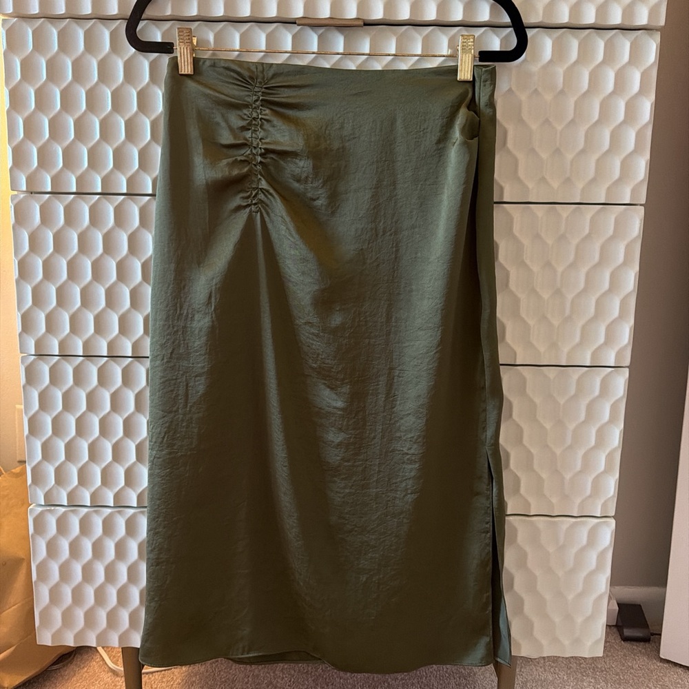 Elie Tahari Elegant Olive Green Women's Skirt